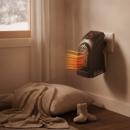 Calefactor en dormitorio