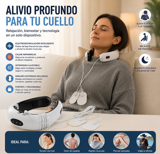 Masajeador de Cuello y Hombros — Relax con Calor